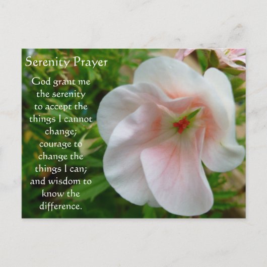 ザセレニティ祈りの言葉ガーデンハガキ ポストカード (正面)