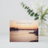 ザセレニティ祈りの言葉サンセットポストカード ポストカード (スタンド正面)