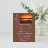 ザセレニティ祈りの言葉シルエットビッグキャッチ ポストカード (スタンド正面)