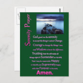 ザセレニティ祈りの言葉シービュー ポストカード (正面/裏面)