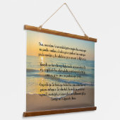 ザセレニティ祈りの言葉スペインのイン 吊り下げ型タペストリー (傾斜あり)