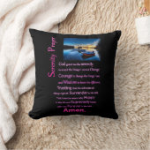 ザセレニティ祈りの言葉ボート波止場 クッション (ブランケット)