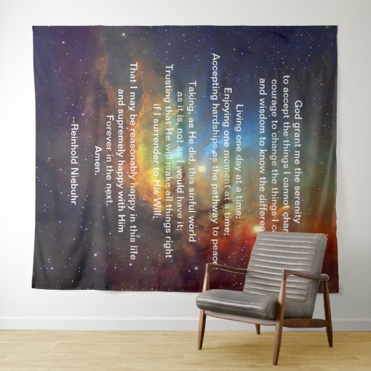 ザセレニティ祈りの言葉リナーホールドニエブール タペストリー (インサイチュ(横))