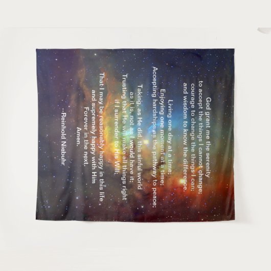 ザセレニティ祈りの言葉リナーホールドニエブール タペストリー (正面(横))