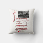 ザセレニティ祈りの言葉レッドハンマー クッション (裏面)