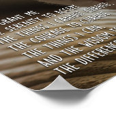 ザセレニティ祈りの言葉平和的キャットスリーピング ポスター (角)