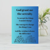 ザセレニティ祈りの言葉感動的- シーズンカード (スタンド正面)