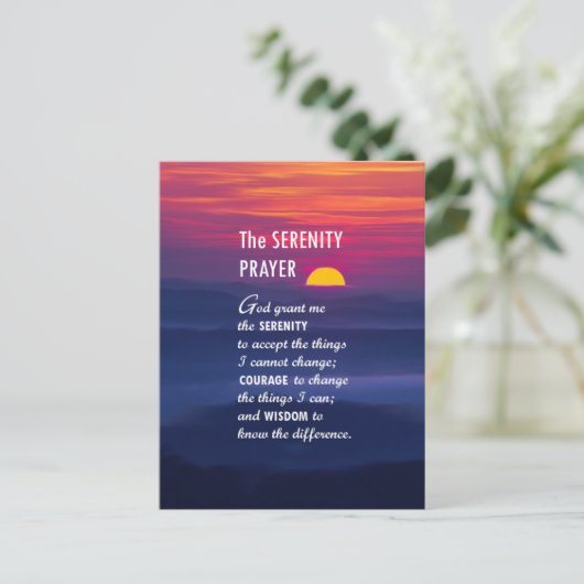 ザセレニティ祈りの言葉2 ポストカード (スタンド正面)