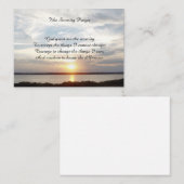 ザセレニティ祈りの言葉 ノートカード (正面/裏面)