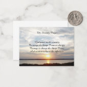 ザセレニティ祈りの言葉 ノートカード (正面/裏面インサイチュ)