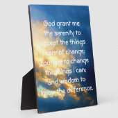 ザセレニティ祈りの言葉 フォトプラーク (側面)