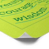 ザセレニティ祈りの言葉 ポスター (角)