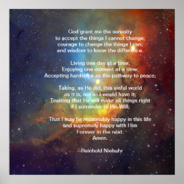 ザセレニティ祈りの言葉 ポスター