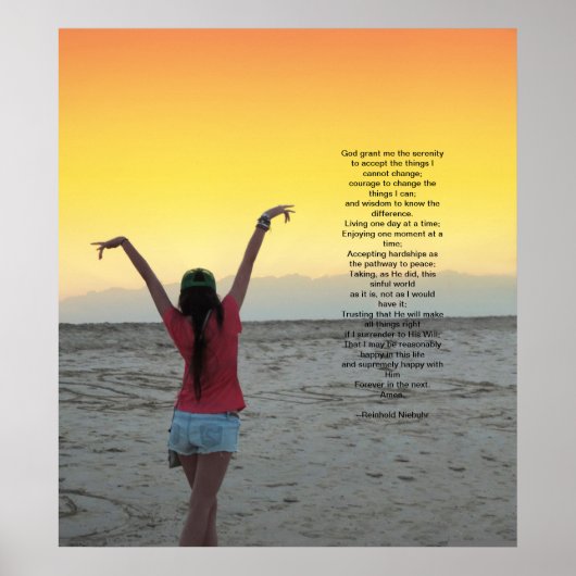 ザセレニティ祈りの言葉 ポスター (正面)