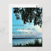 ザセレニティ祈りの言葉 ポストカード (正面/裏面)