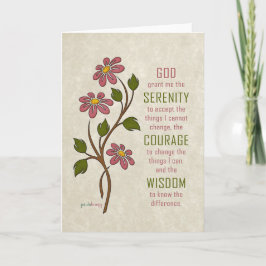 ザセレニティ祈りの言葉(リカバリー引用文) カード