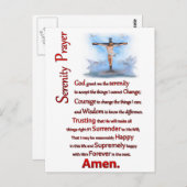 ザセレニティ祈りの言葉R.C ポストカード (正面/裏面)