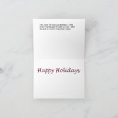 ザセンサスアットベツレヘム（ブルージャー）ハッピーホリデーズ カード (内部)