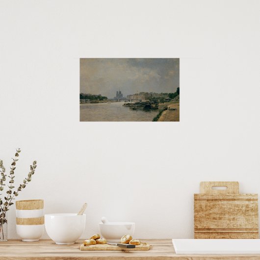 ザセーヌ川のクワイデララピー ポスター (キッチン)