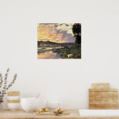 ザセーヌ・アット・ブギバル夕べ（1870年） ポスター (キッチン)