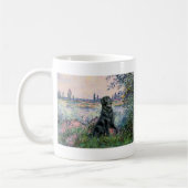 ザセーヌ – フラットコートレトリバー コーヒーマグカップ (左)