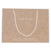 ザゼネラルストアクラフト小売買い物袋 ラージペーパーバッグ (裏面)