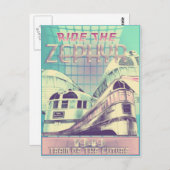 ザゼファーヴィンテージ郷愁に乗る1949 ポストカード (正面/裏面)