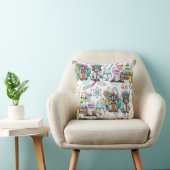 ザゼブラ不機嫌サイエンティストプリント クッション (椅子)