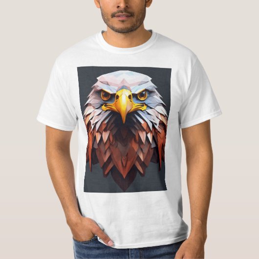 ザソア威厳のあるー：《鳥》ハヤブサエレガンスティー Tシャツ (正面)