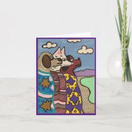 ザソルトレイク、犬、ファインアート カード