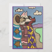 ザソルトレイク、犬、ファインアート カード (正面)