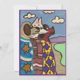 ザソルトレイク、犬、ファインアート カード