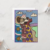 ザソルトレイク、犬、ファインアート カード (正面/裏面インサイチュ)