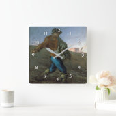 ザソワー·ジャン·フランソワ·ミレ スクエア壁時計 (ホーム)