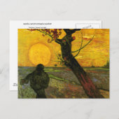 ザソワー(F450)ヴァンゴッホファインアート ポストカード (正面/裏面)