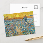 ザソワー | Vincent Vanゴッホはがき ポストカード<br><div class="desc">The Sower (1888)オランダ後印象派アーティストのヴィンセント・ヴァン・ゴッホによる。オリジナルのアートワークはキャンバス上の油。風景シーンは、抽象芸術フィールドの農家を示し、背景には明るい黄色の太陽が表示される。デザインツールを使用してイメージのカスタム文字を追加したり、イメージをカスタマイズする。</div>