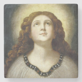 ザソ賛美ル（天使のような若い宗教的女性） ストーンコースター