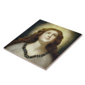 ザソ賛美ル（天使のような若い宗教的女性） タイル (側面)