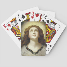 ザソ賛美ル（天使のような若い宗教的女性） トランプ