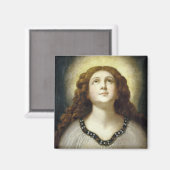 ザソ賛美ル（天使のような若い宗教的女性） マグネット (正面/裏面)