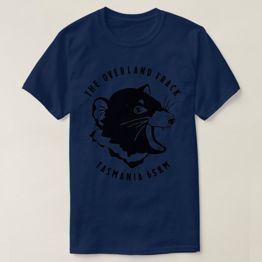 ザタスマニアのオーバーランドトラック Tシャツ (デザイン正面)
