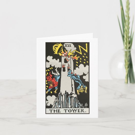 ザタワー – ライダーウェイトスミスタロット カード (正面)