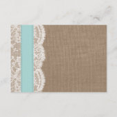 ザターコイズサンドドルビーチ結婚式コレクション エンクロージャーカード (裏面)