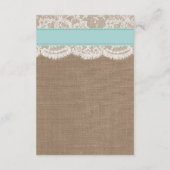 ザターコイズサンドドルビーチ結婚式コレクション エンクロージャーカード (裏面)
