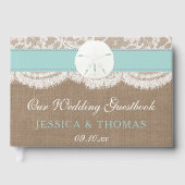 ザターコイズサンドドルビーチ結婚式コレクション ゲストブック (正面)
