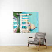 ザタージマハルが明け方の空の下 タペストリー (インサイチュ(横))