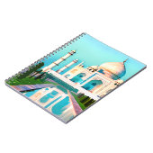 ザタージマハルが明け方の空の下 ノートブック (左側)