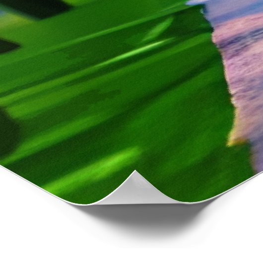 ザタージマハルが明け方の空の下 ポスター (角)