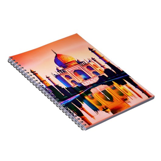 ザタージマハルと夕焼けの空 ノートブック (右側)