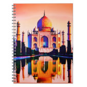 ザタージマハルと夕焼けの空 ノートブック (正面)